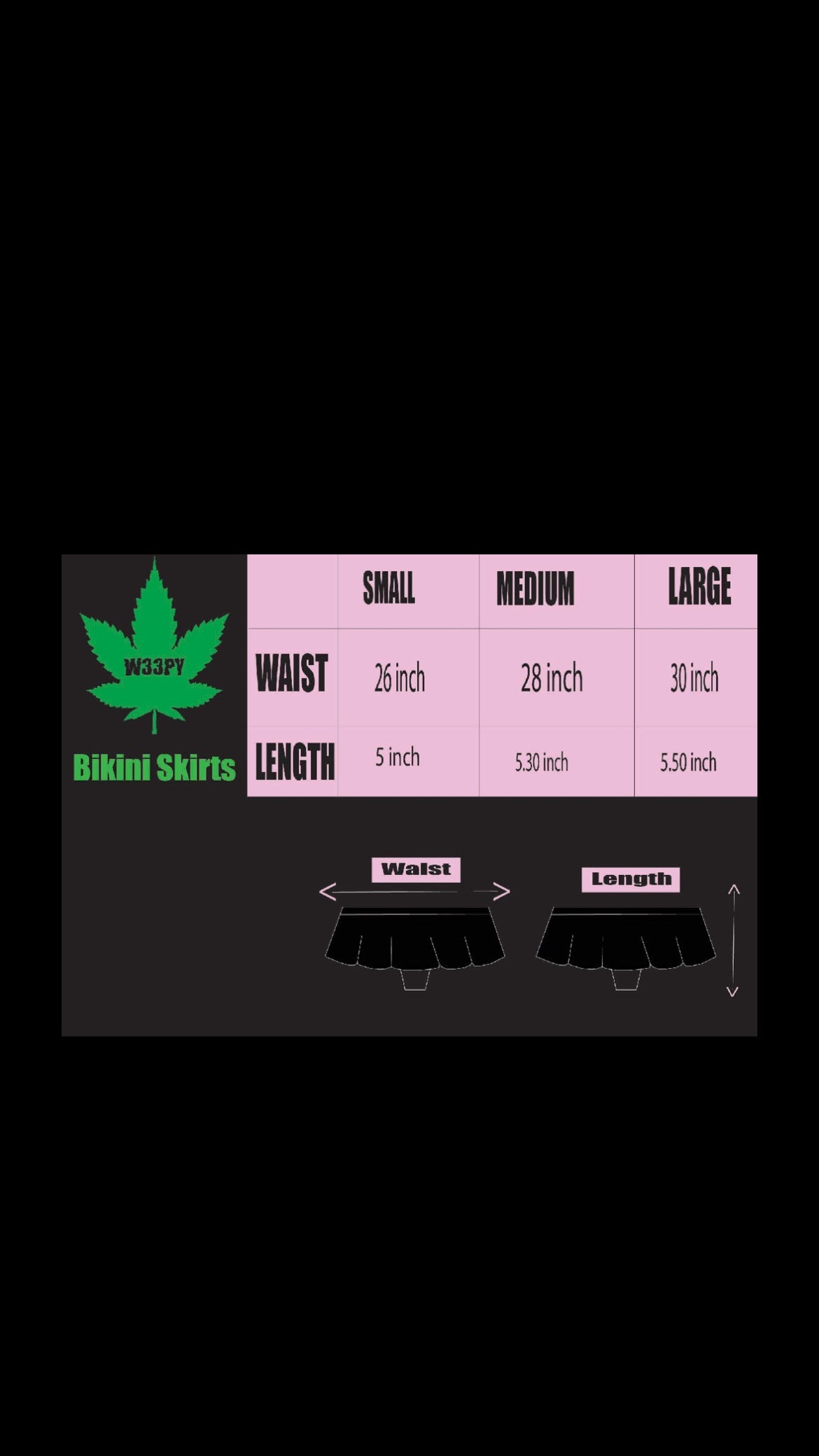 Raven Bikini Skirt ⛧