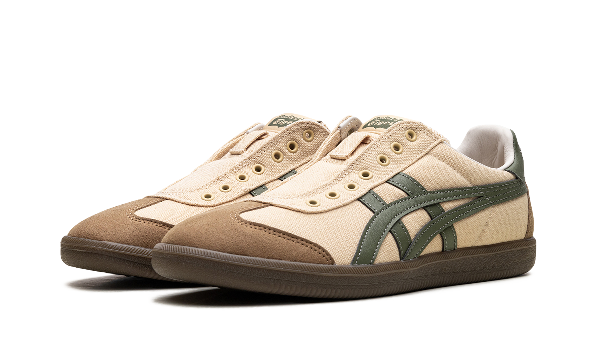 Tiger Tokuten Slip-On "Beige Brown Green" 1183C129 250