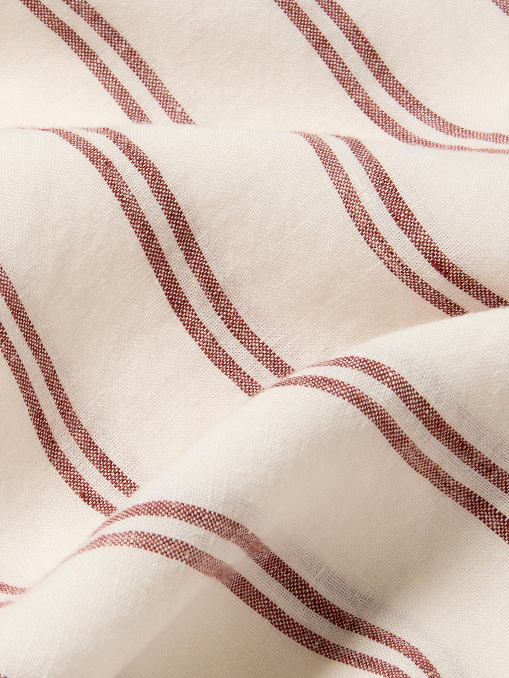 Rhubarb Kemptown Stripe Linen Blend Pillowcase (Pair)