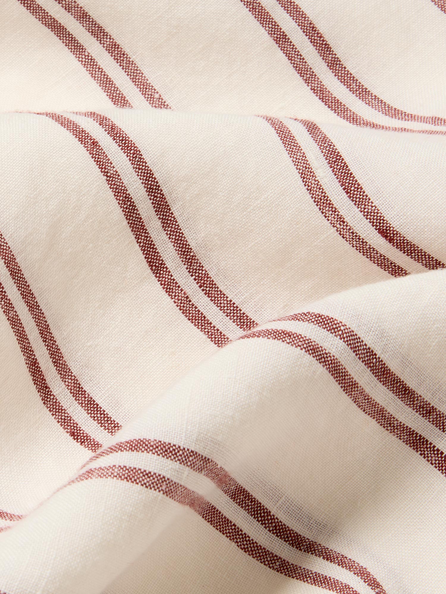 Rhubarb Kemptown Stripe Linen Blend Pillowcase (Pair)