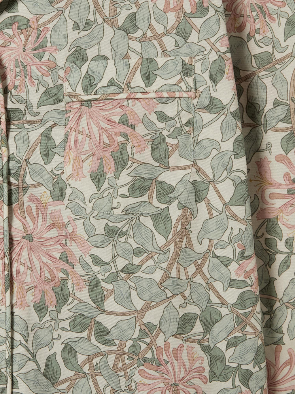 Soft Sage Honeysuckle Cotton Trouser Set