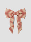 Sandstone Red Pembroke Stripe Linen Blend Bow