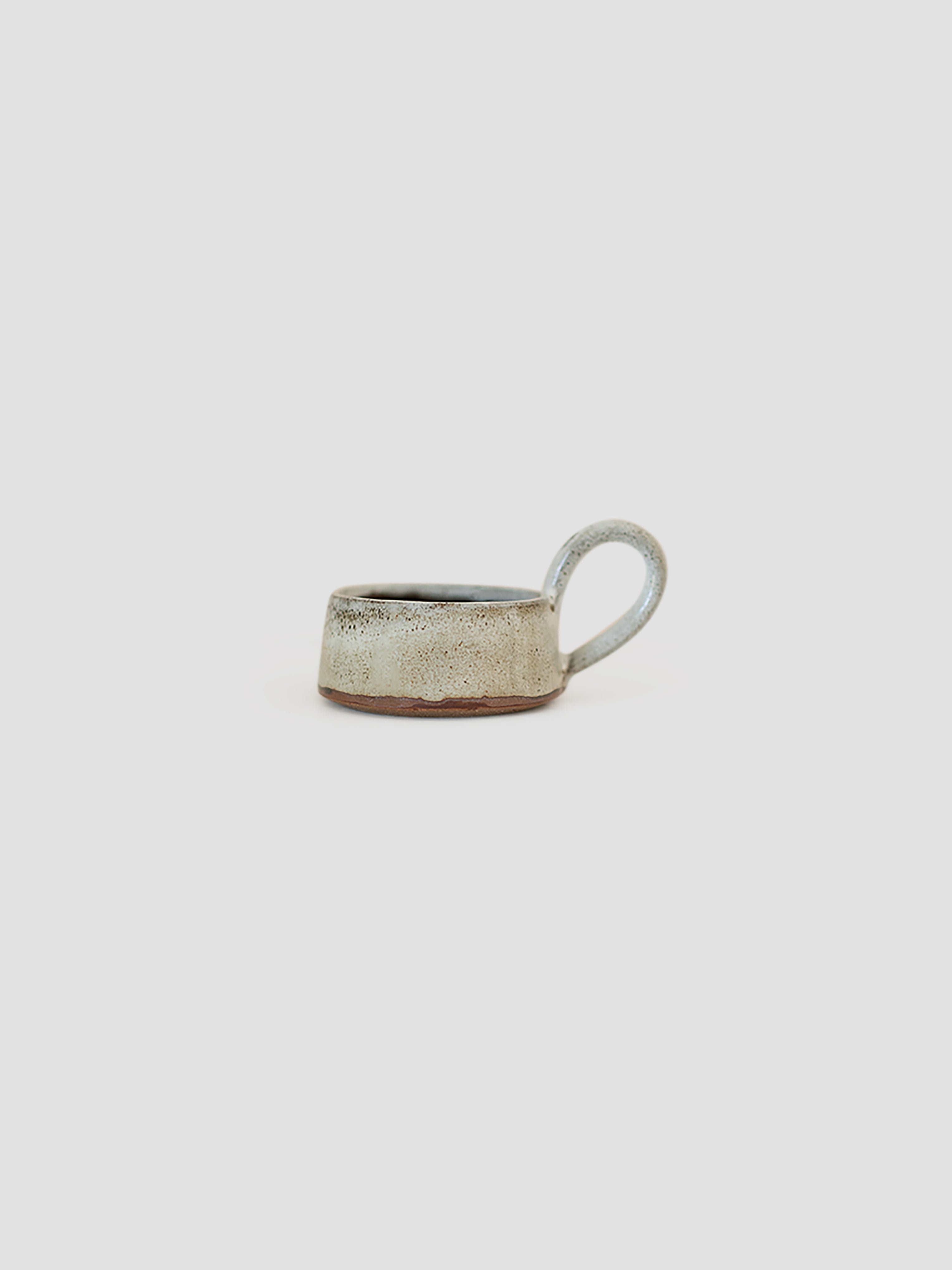 Grey Stoneware Tea Light Cup