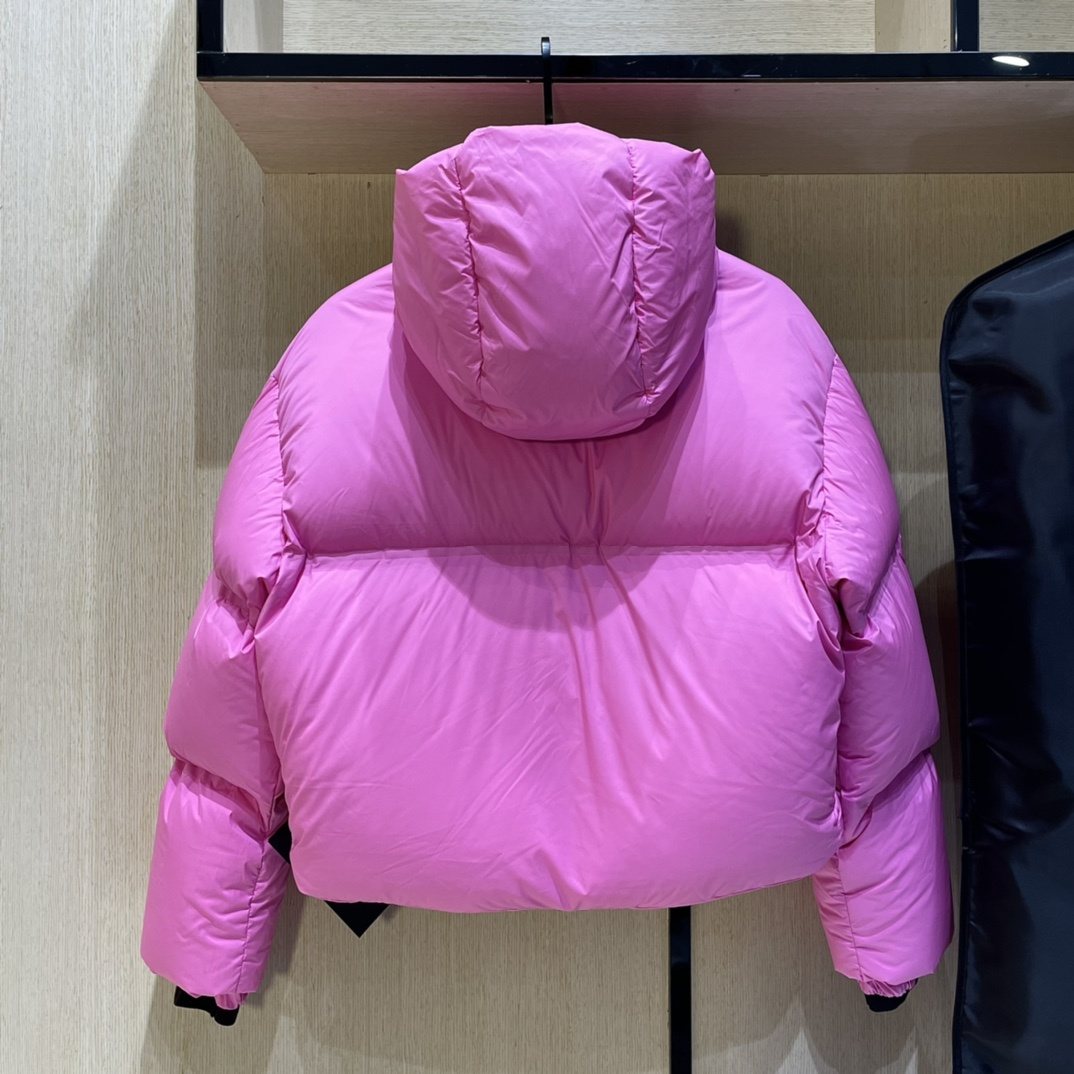Prada Women's Cropped Hooded Puffer Jacket