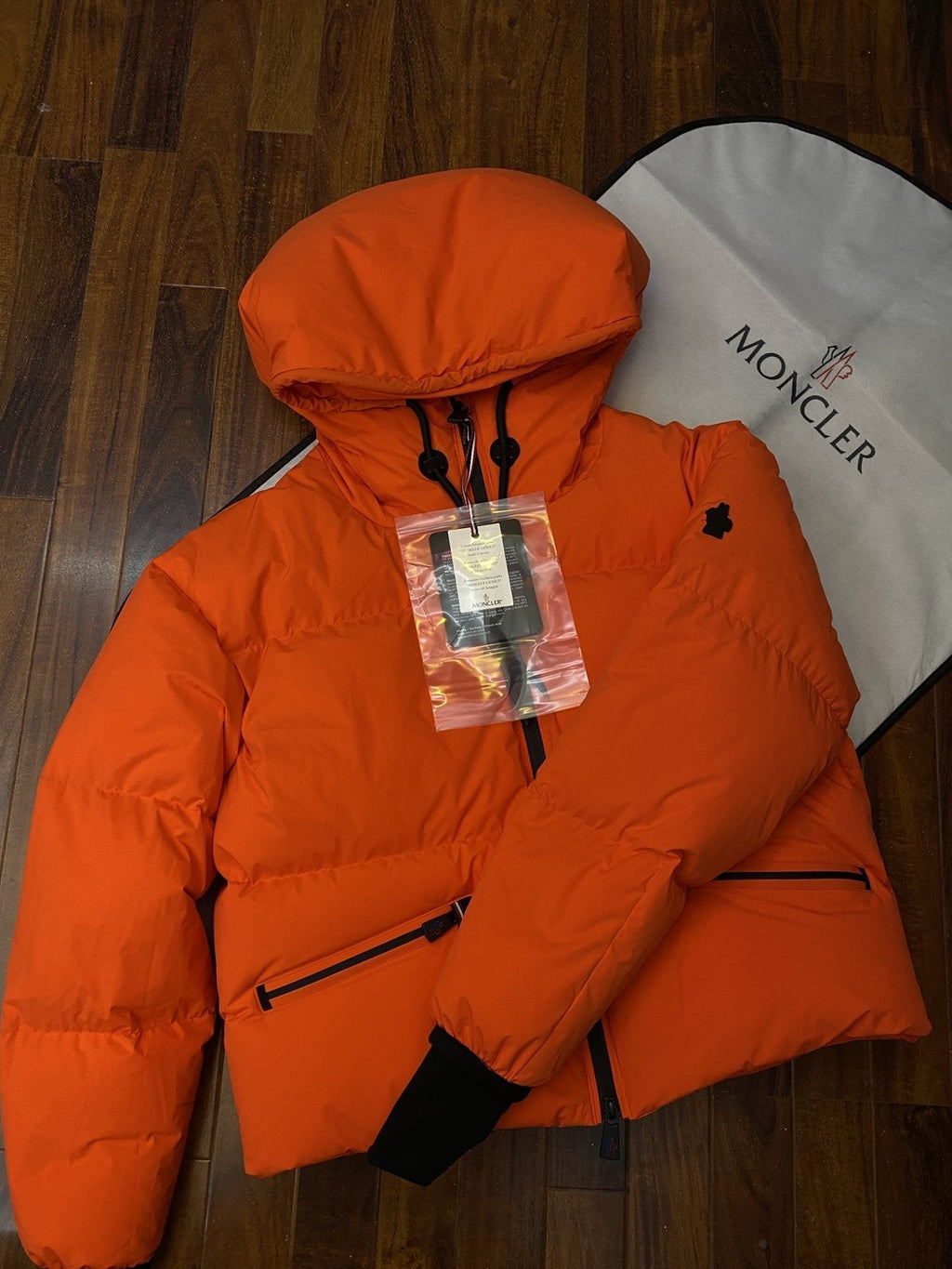 Moncler Cropped Hooded Puffer Coat