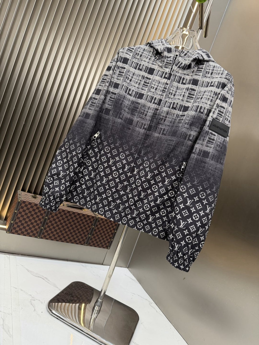 LV Gradient Monogram Hooded Windbreaker