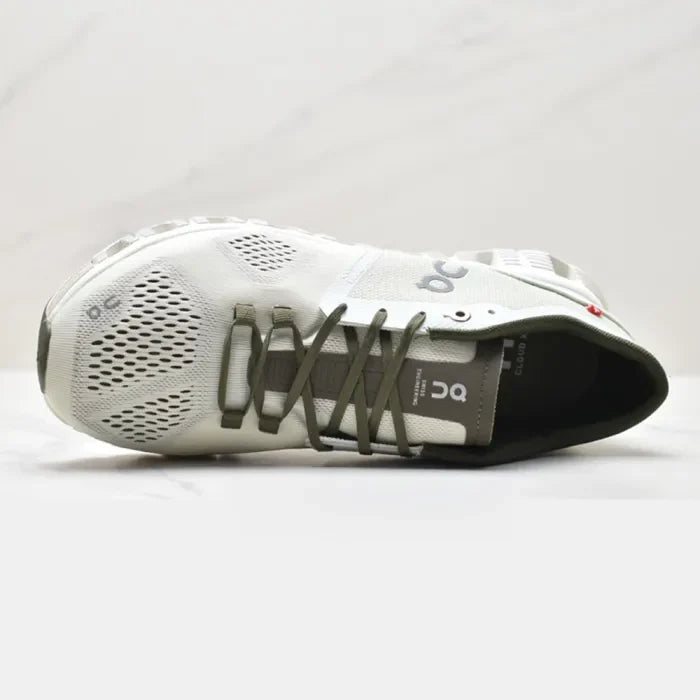 On Running Cloud X Sneakers in Green White